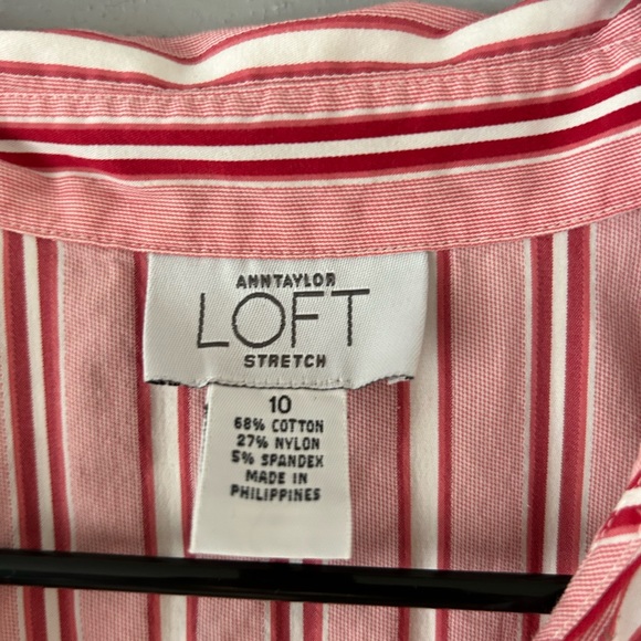 Ann Taylor Loft Stretch Sleeveless Top Size 10 - Picture 3 of 4